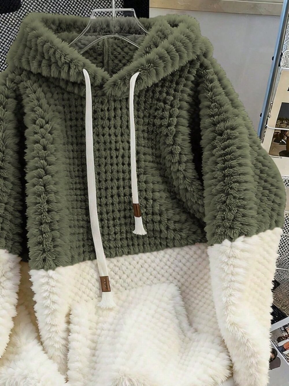 Army Green Casual Women's Oversized Hooded Pullovers